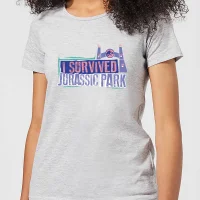 Jurassic Park I Survived Jurassic Park Women's T-Shirt - Grey - undefined undefined