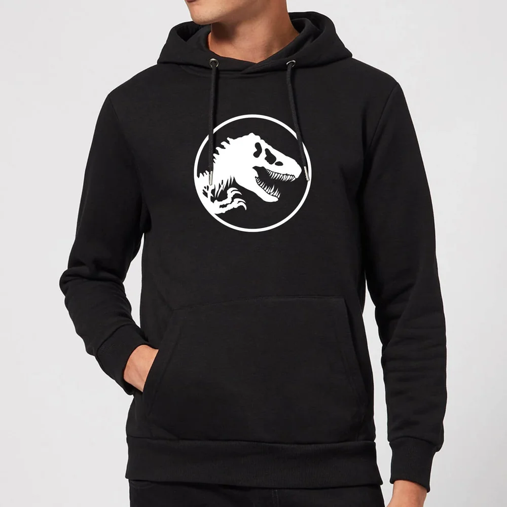 Jurassic Park Circle Logo Hoodie - Black - S Image 1