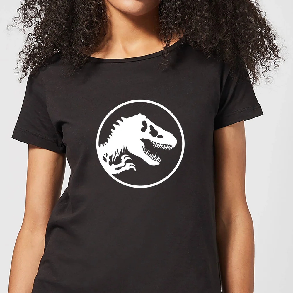 Jurassic Park Circle Logo Women's T-Shirt - Black - S Image 1