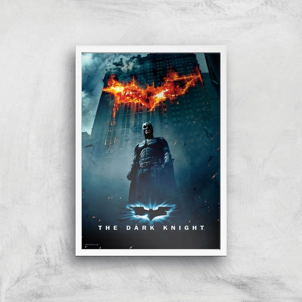 The Dark Knight Giclee Art Print - A4 - White Frame Image 1