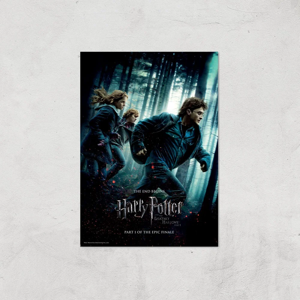 Harry Potter and the Deathly Hallows Part 1 Giclee Art Print - A4 - Print Only Image 1