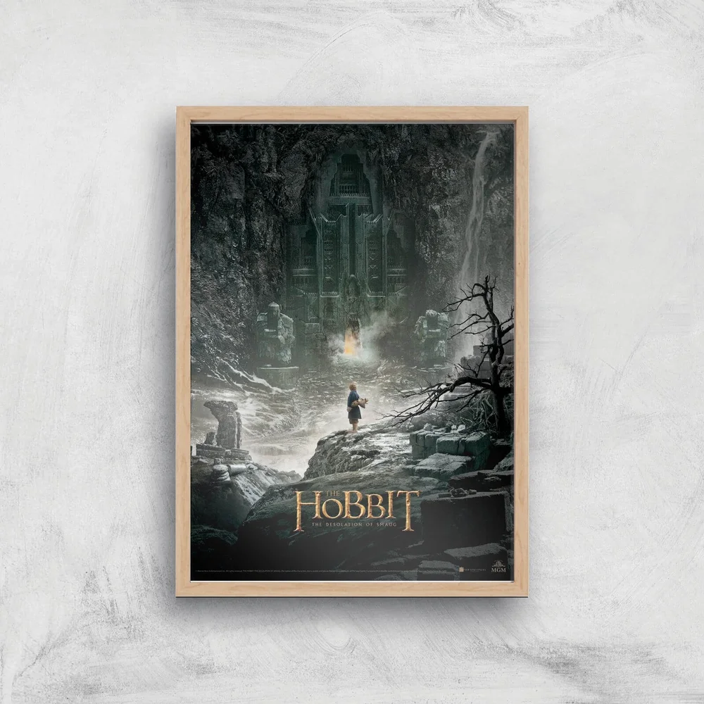 The Hobbit: The Desolation Of Smaug Giclee Art Print - A3 - Wooden Frame Image 1