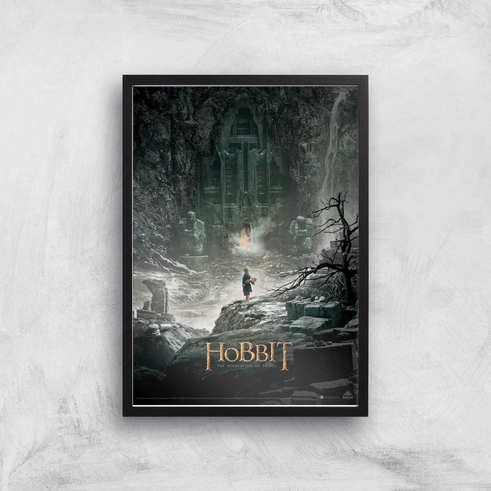 The Hobbit: The Desolation Of Smaug Giclee Art Print - A3 - Black Frame Image 1