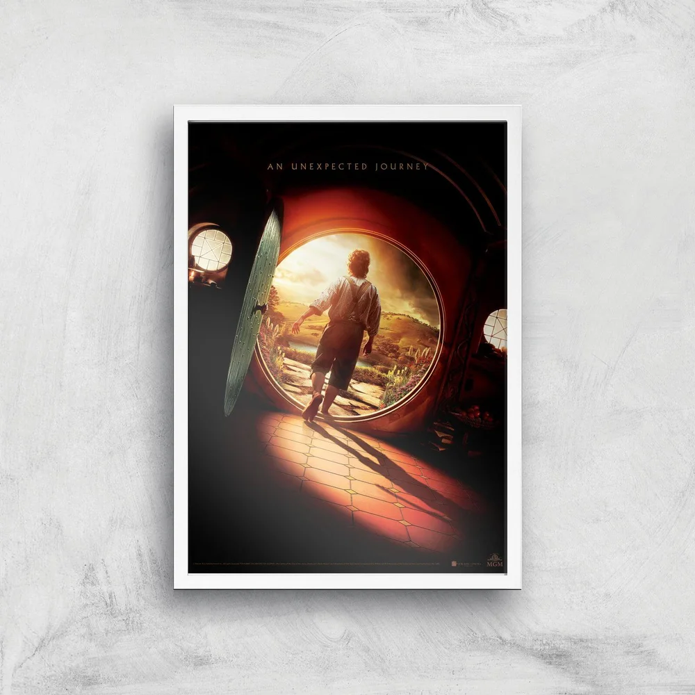 The Hobbit: An Unexpected Journey Giclee Art Print - A3 - White Frame Image 1