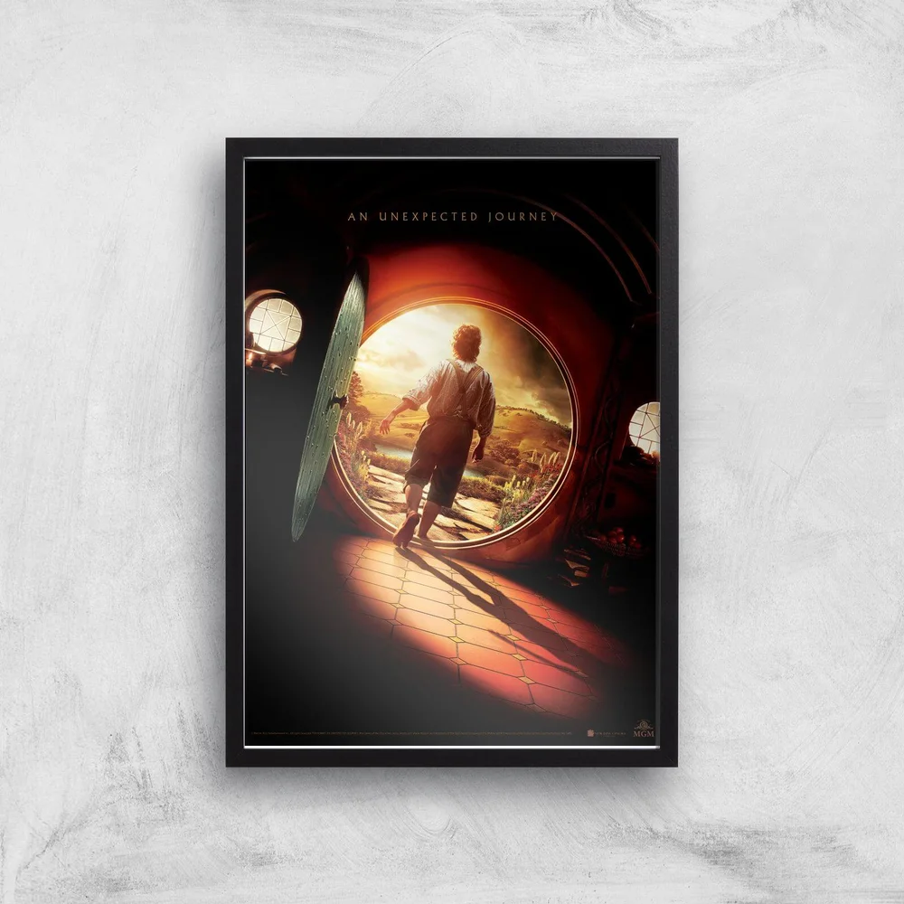 The Hobbit: An Unexpected Journey Giclee Art Print - A3 - Black Frame Image 1