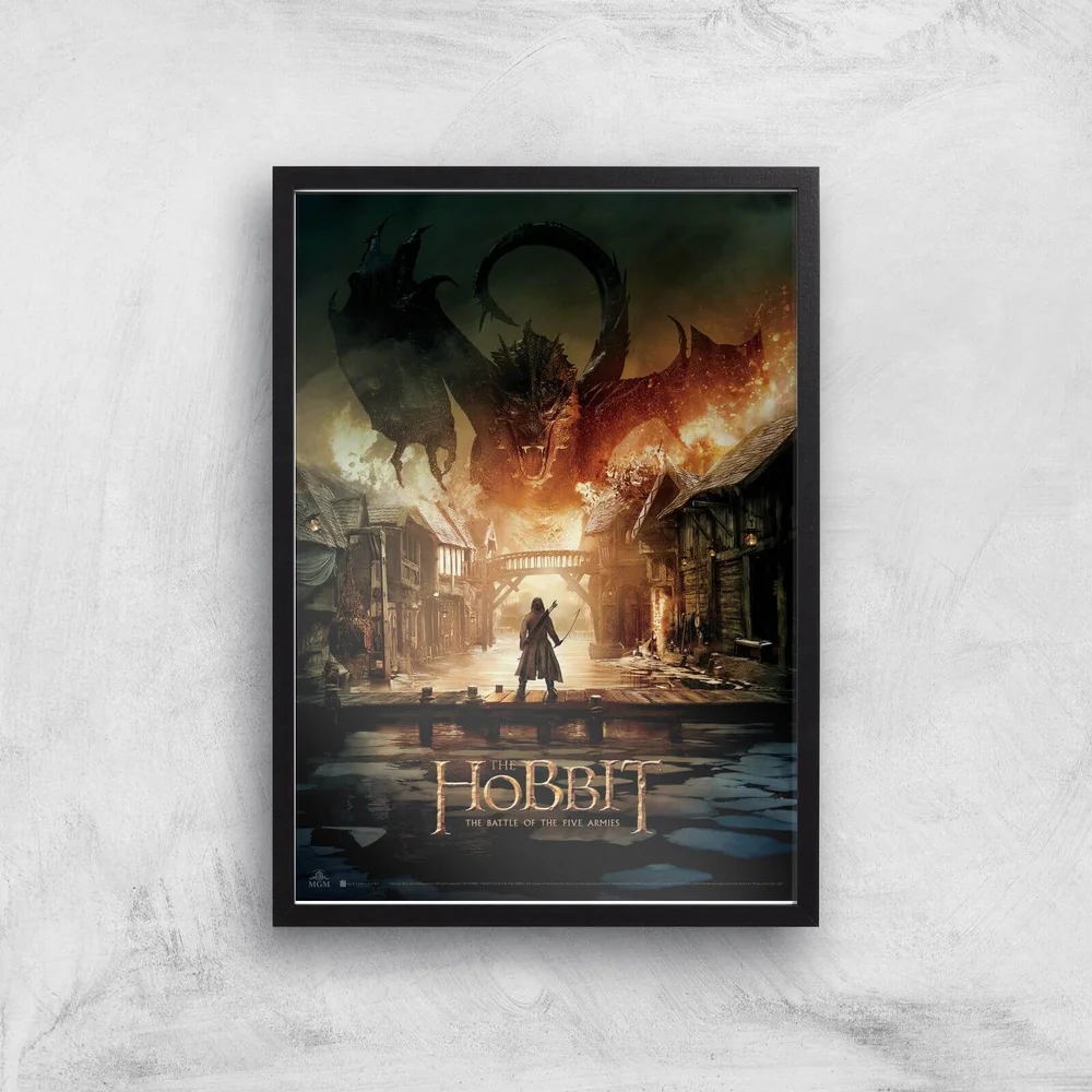 The Hobbit: Battle Of The Five Armies Giclee Art Print - A3 - Black Frame Image 1