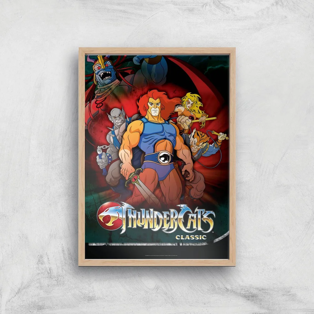 Thundercats Giclee Art Print - A3 - Wooden Frame Image 1