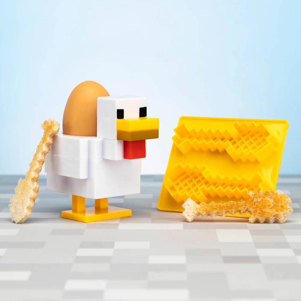 Minecraft Chicken Egg Cup and Toast Cutter Image 1
