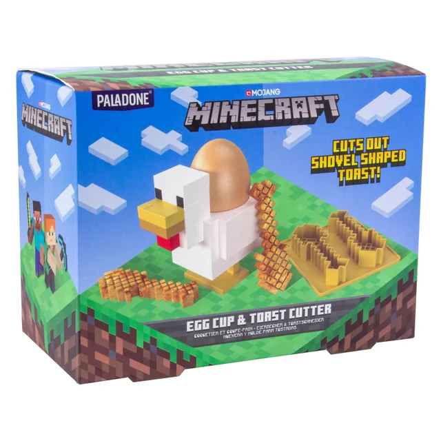 Minecraft Chicken Egg Cup and Toast Cutter