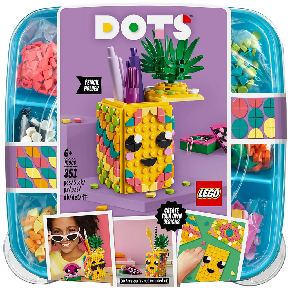 LEGO DOTS: Pineapple Pencil Holder DIY Craft Set (41906) Image 1