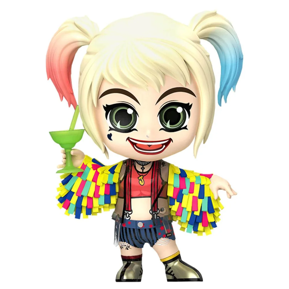 Hot Toys DC Comics Birds of Prey Cosbaby Mini Figure Harley Quinn (Caution Tape Jacket Version) 11cm Image 1