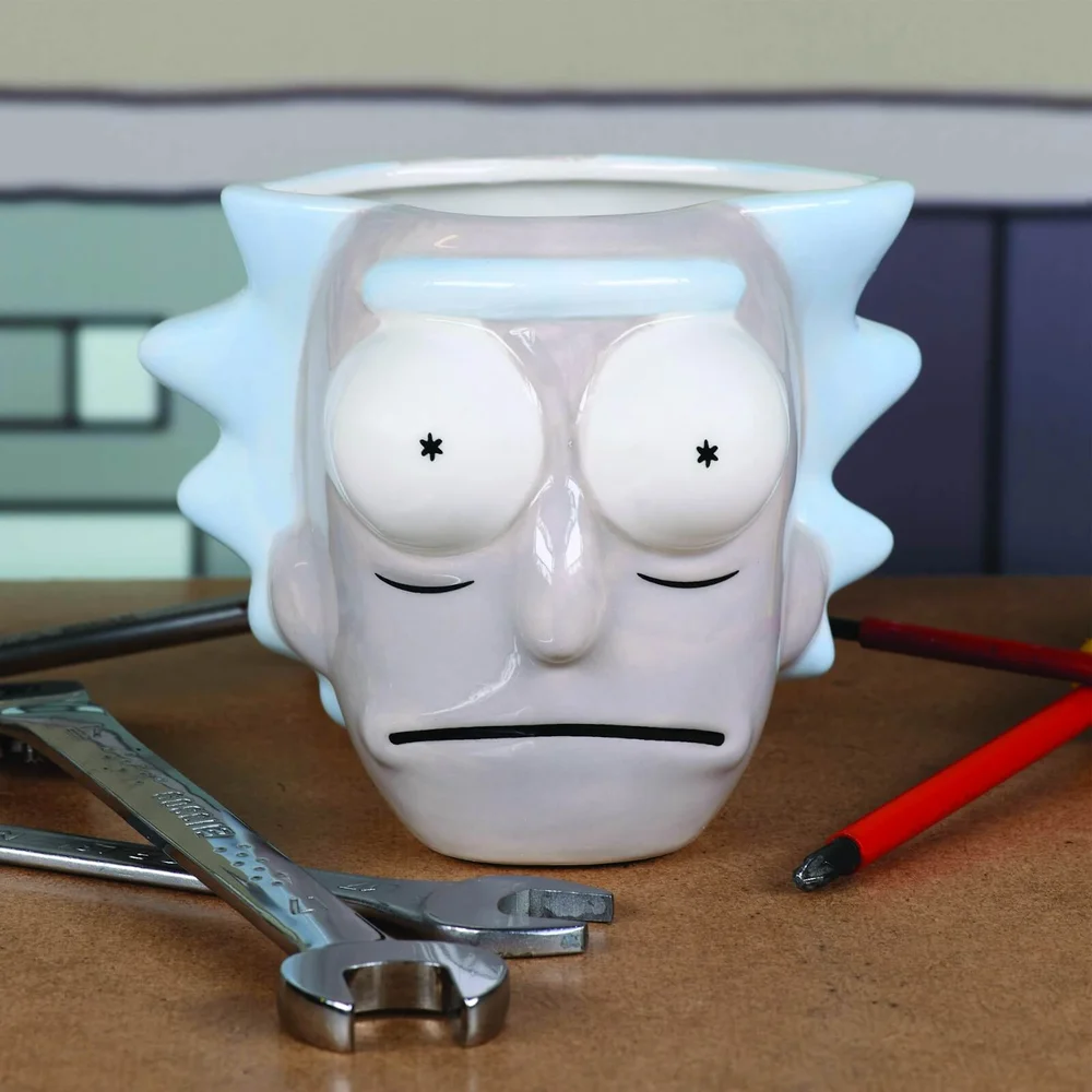 Rick and Morty Rick's Head 3D Sculpted Mug Image 1