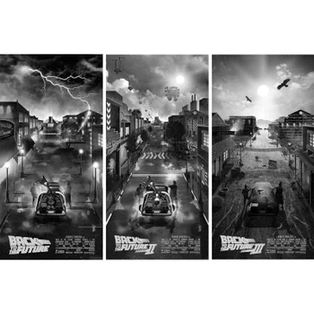 Back To The Future Screenprint Art Set by Ben Harman