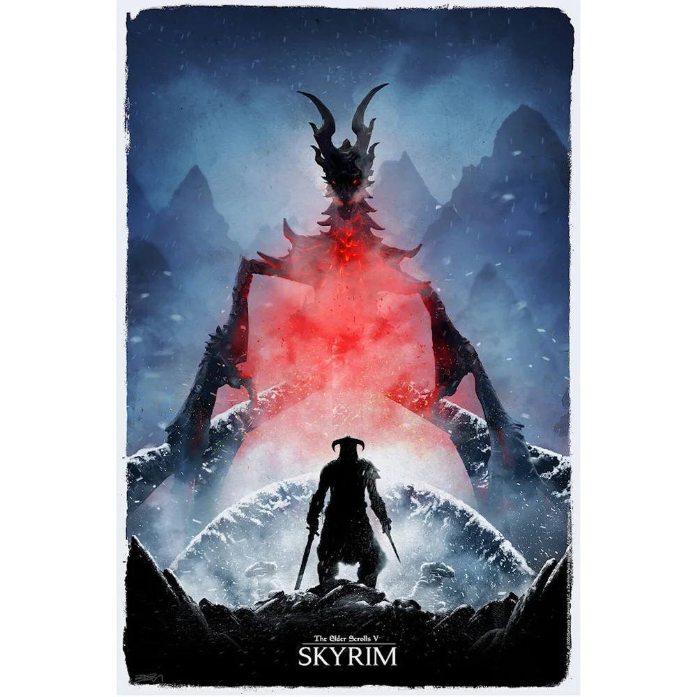 Bethesda's Skyrim Giclee - Zavvi Exclusive Image 1