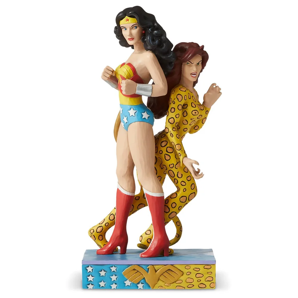 DC Comics by Jim Shore Wonder Woman™ vs Cheetah Figurine 21.5cm Image 1