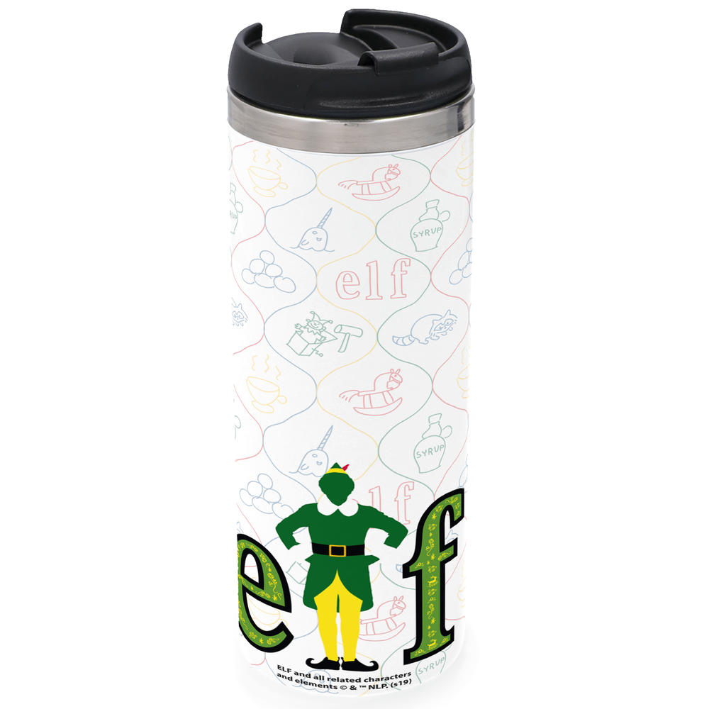 Elf Stainless Steel Thermo Travel Mug - Metallic Finish Image 1