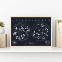 Constellation Scratch Poster - undefined undefined
