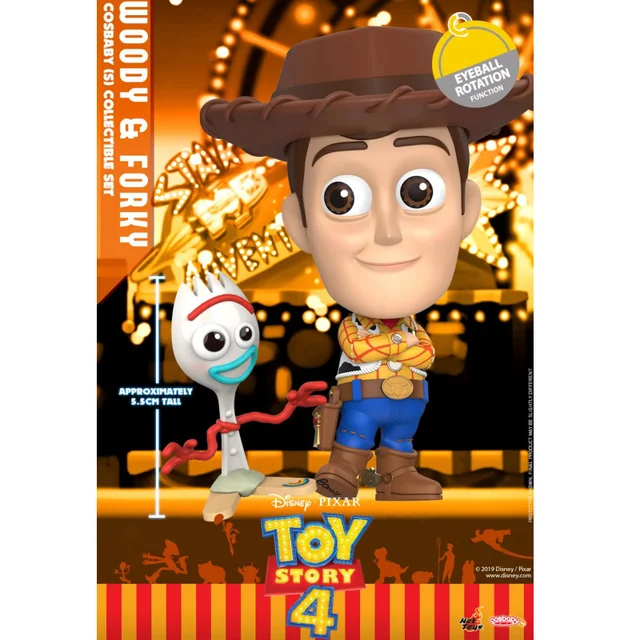 Hot Toys Toy Story 4 Cosbaby Woody and Forky - Size S (Set of 2)