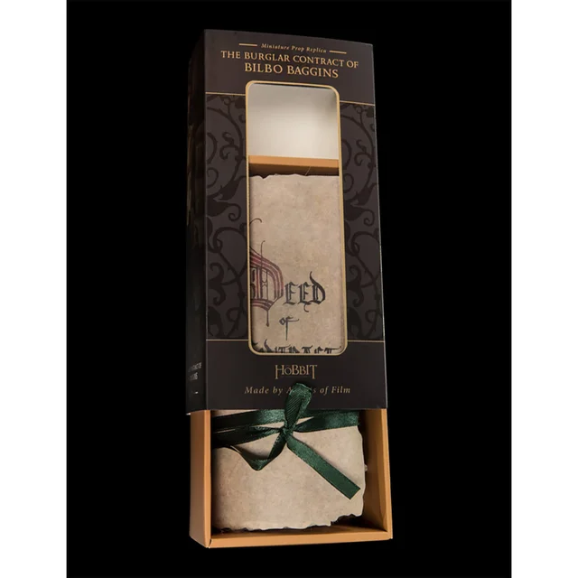 Weta Workshop The Hobbit Mini Replica The Burglar Contract of Bilbo Baggins