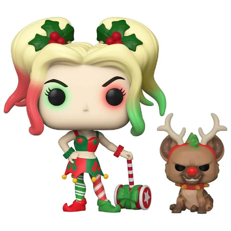 DC Comics Holiday Harley Quinn With Helper Pop! Vinyl Figure Image 1