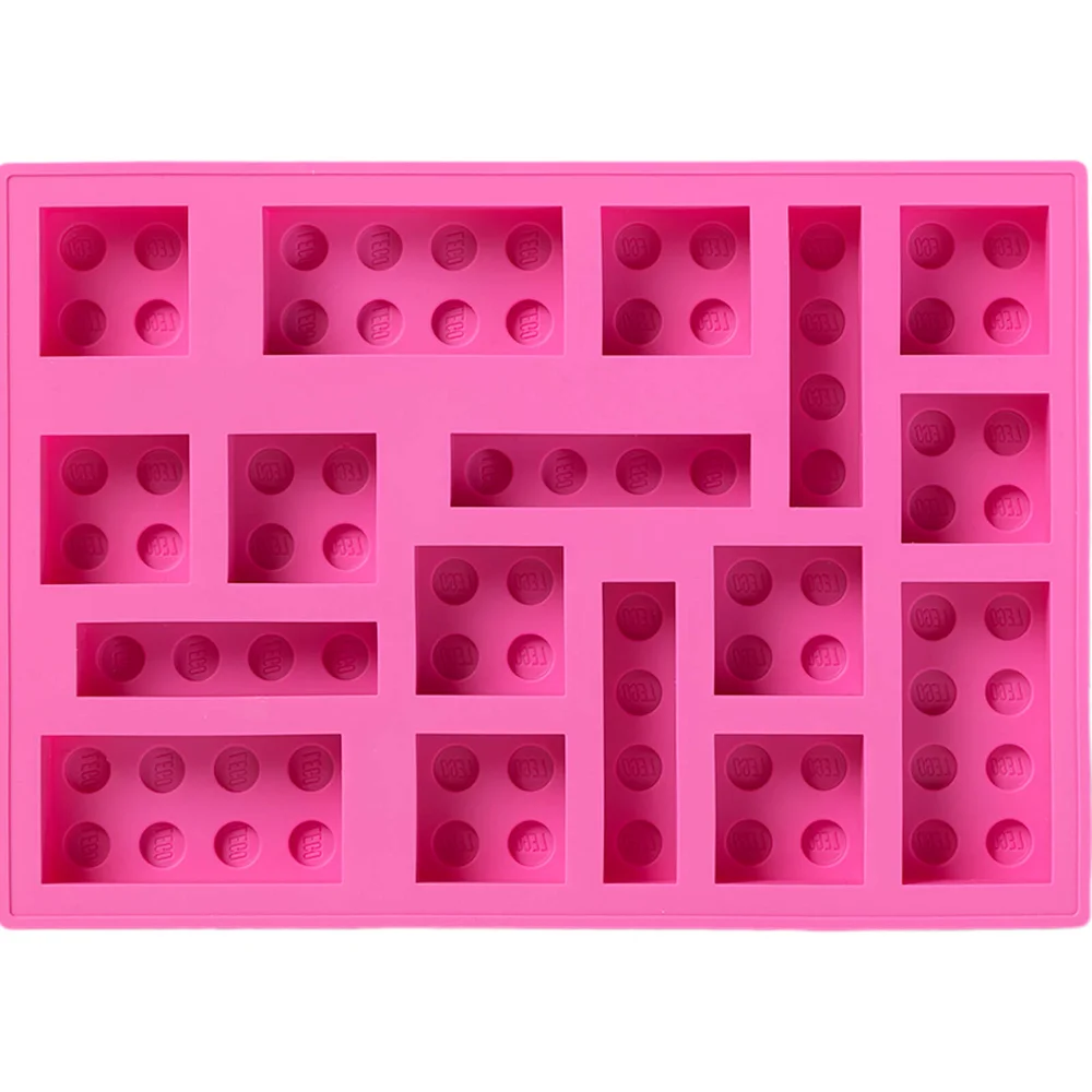 LEGO Ice Cube Tray - Pink Image 1