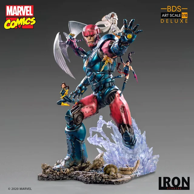 Iron Studios Marvel Comics BDS Art Figur im Maßstab 1:10 X-Men vs Sentinel #3 Deluxe 87 cm