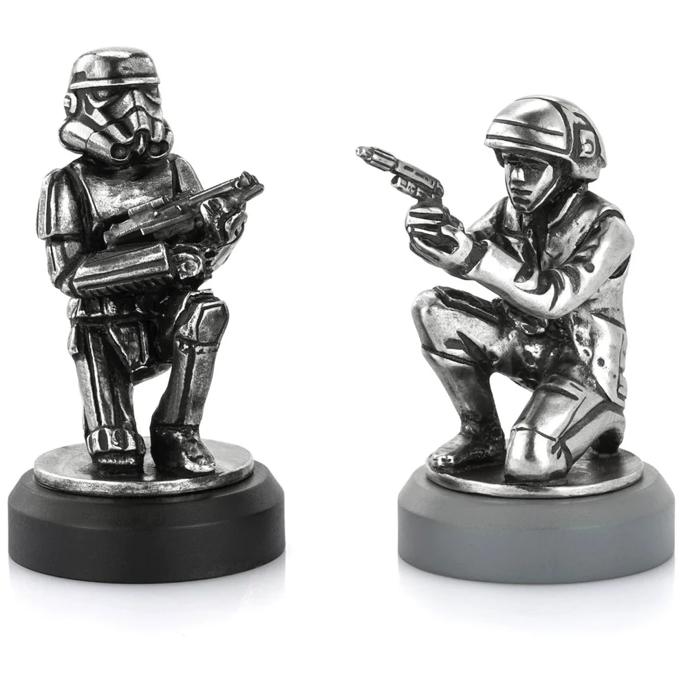 Royal Selangor Star Wars Chesspiece Rebel Trooper and Stormtrooper (Pawn) Image 1