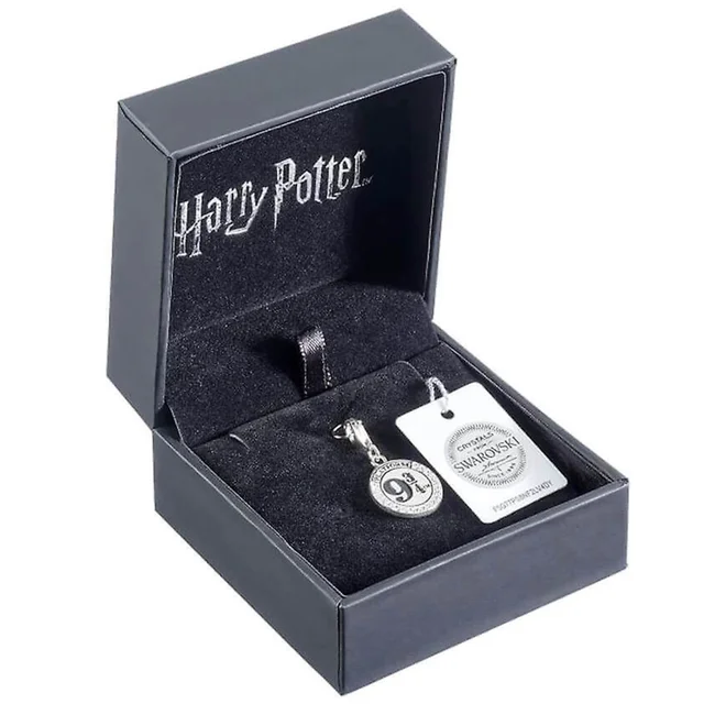 Harry Potter Sterling Silver Platform 9 3/4 Necklace Embellished with Swarovski Crystals
