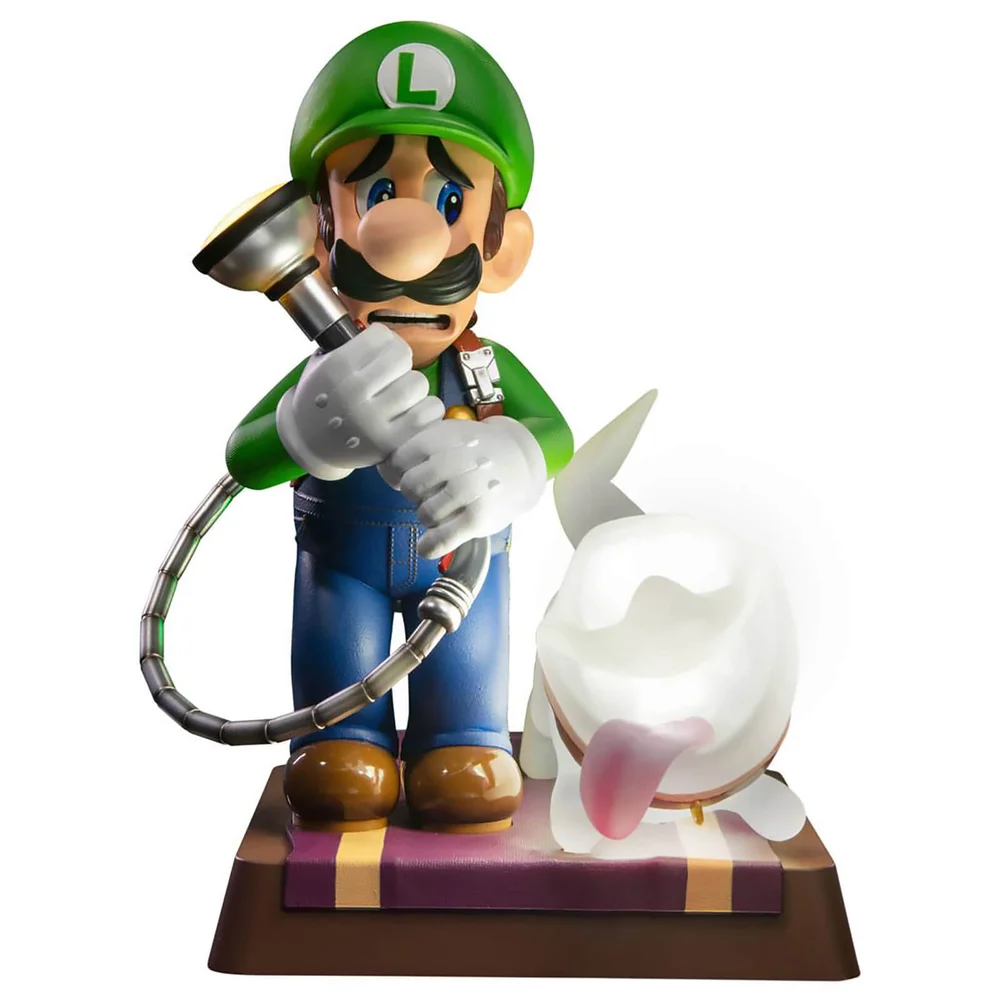First 4 Figures Luigi's Mansion Collectors Edition 25cm PVC Figures - Luigi and Polterpup Image 1