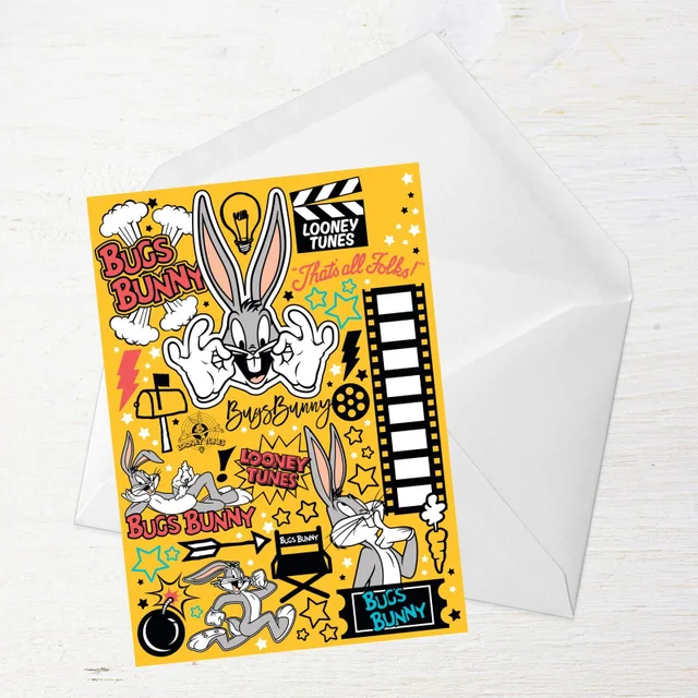 Looney Tunes Happy Birthday Greetings Card