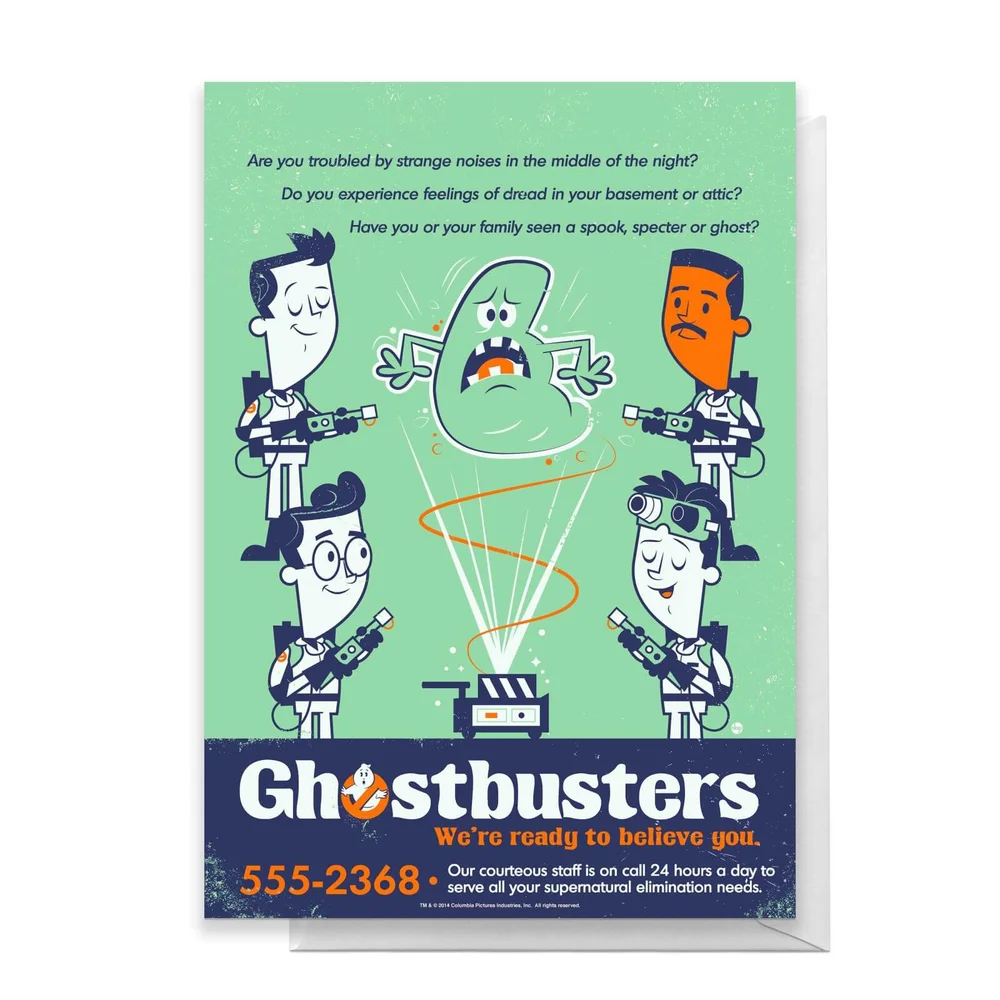 Ghostbusters We Believe You Greetings Card - Large Card Image 1