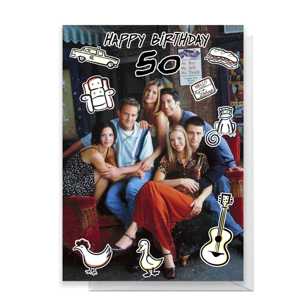 Friends Birthday 50th Greetings Card - Standard Card Image 1