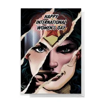Wonder Woman International Women's Day Greetings Card - undefined undefined