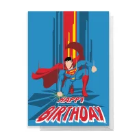 Superman Happy Birthday Greetings Card - undefined undefined