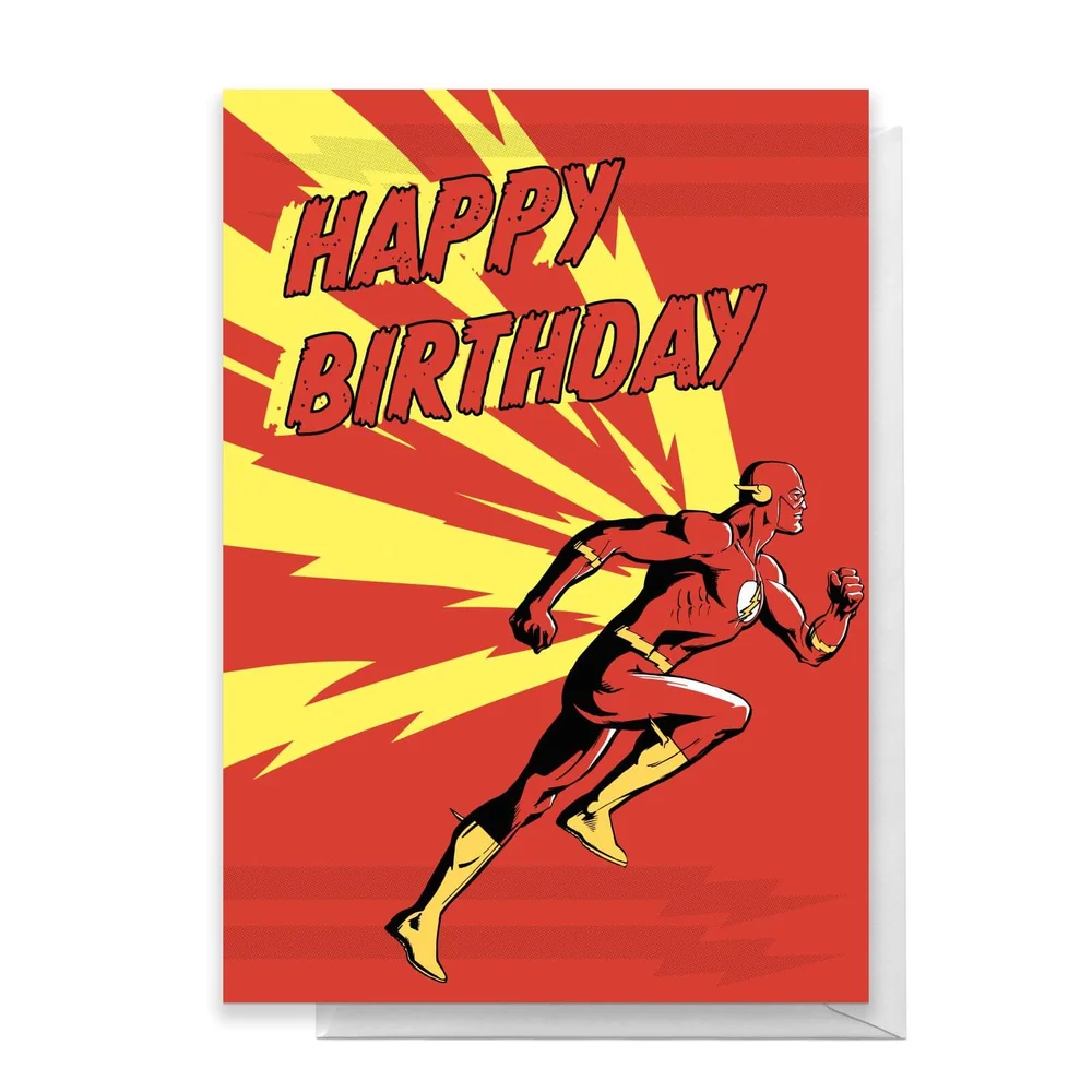 The Flash Happy Birthday Greetings Card - Standard Card Image 1
