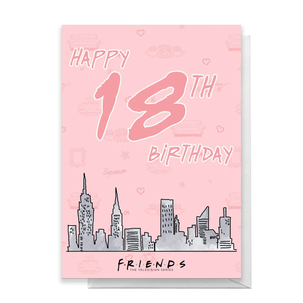 Friends Birthday 18th Greetings Card - Standard Card Image 1