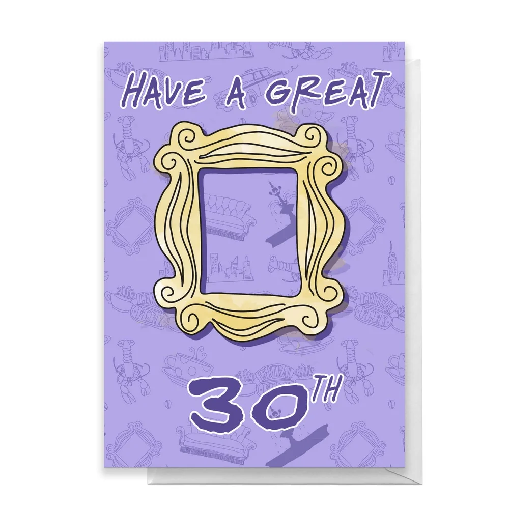 Friends Birthday 30th Greetings Card - Standard Card Image 1