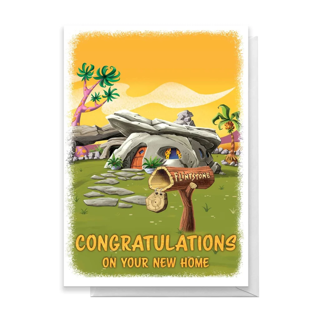 Flintstones New Home Greetings Card - Large Card Image 1