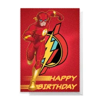 The Flash Happy Birthday Greetings Card - undefined undefined
