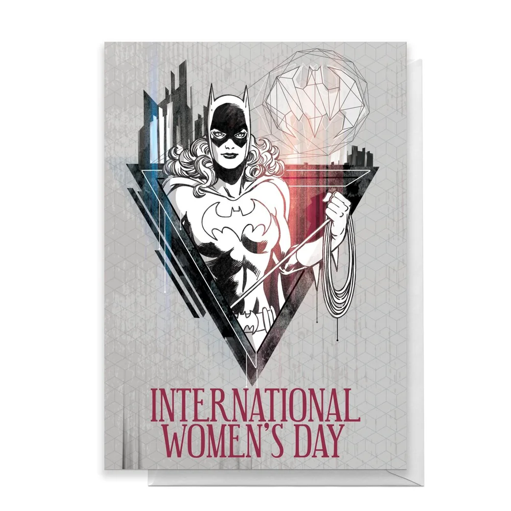 BatGirl International Women's Day Greetings Card - Large Card Image 1