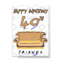 Friends Birthday 40th Greetings Card - undefined undefined