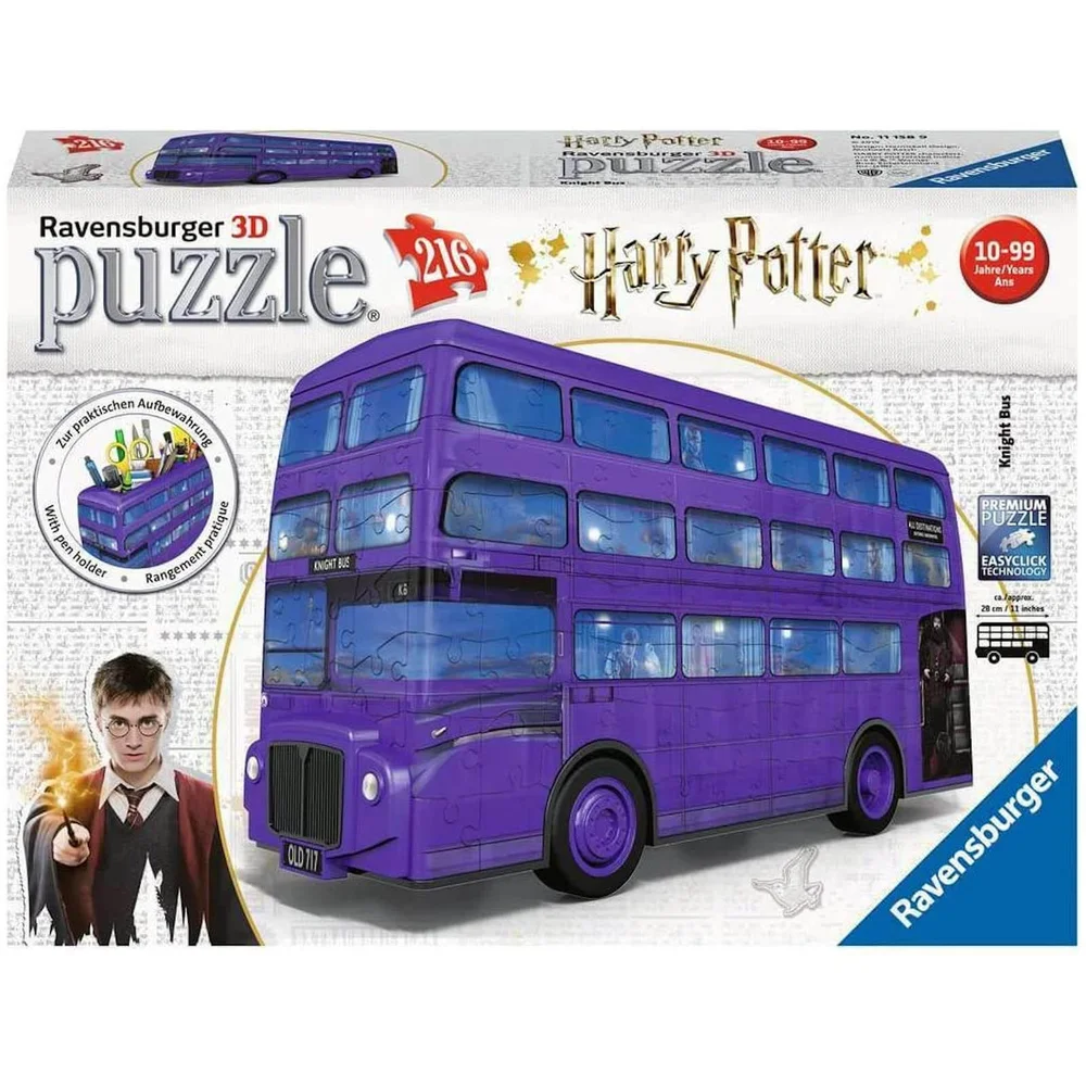 Ravensburger Harry Potter Knight Bus 3D Jigsaw Puzzle (216 Pieces) Image 1