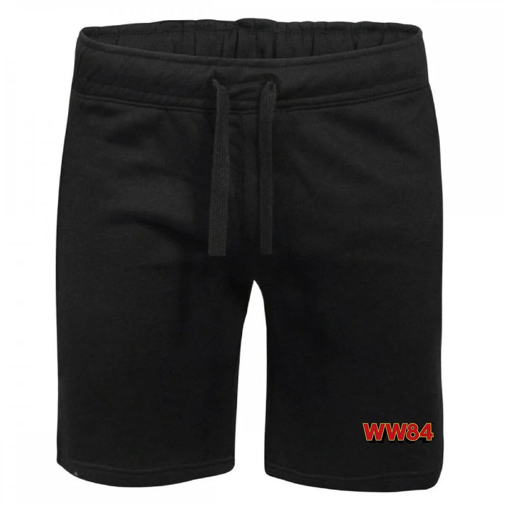 DC Wonder Woman WW84 Embroidered Unisex Jogger Shorts - Black - S Image 1