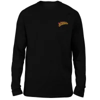 DC Superman Embroidered Unisex Long Sleeved T-Shirt - Black - undefined undefined