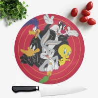 Looney Tunes Round Chopping Board - undefined undefined
