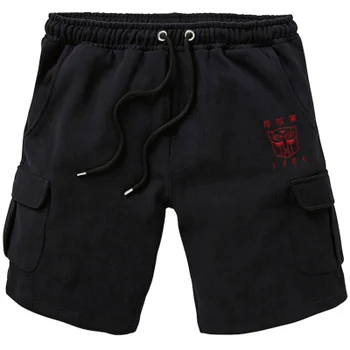 Transformers Autobots Embroidered Unisex Cargo Shorts - Black