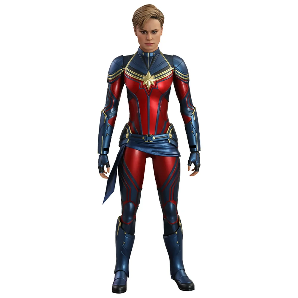 Hot Toys Marvel Avengers End Game Movie Masterpiece Acton Figure 1/6 Captain Marvel 29cm Image 1