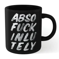 The Motivated Type Absofuckinlutely Mug - Black - undefined undefined