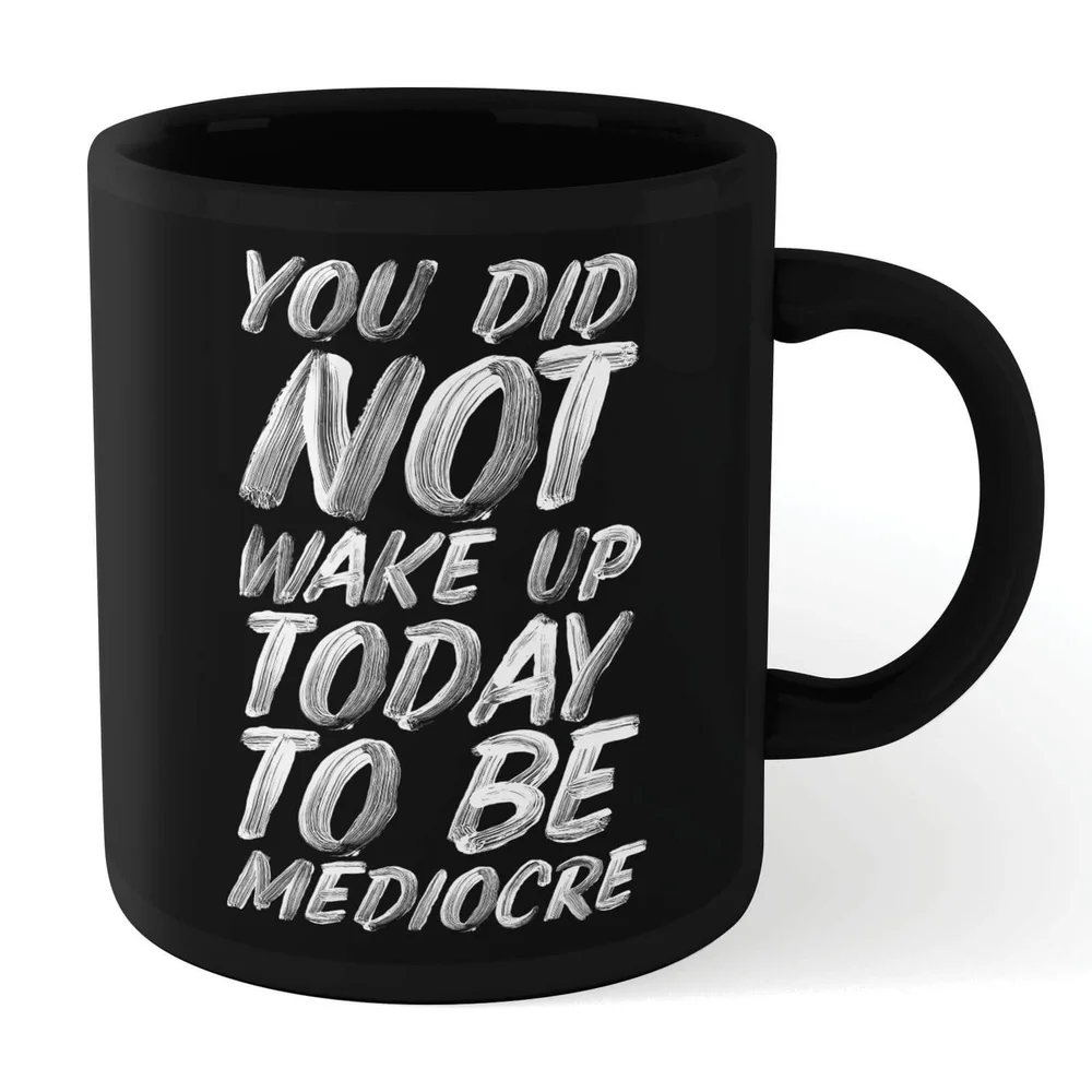 The Motivated Type Mediocre Mug - Black Image 1