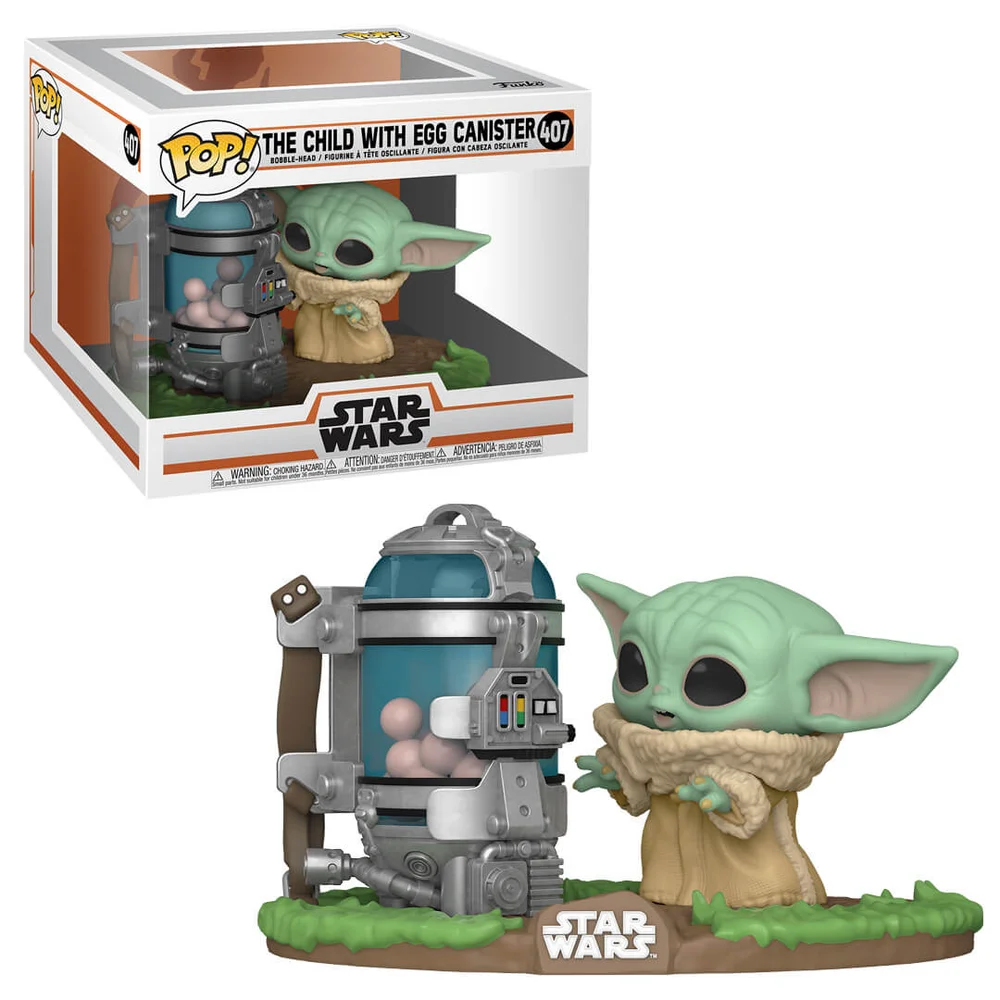 Star Wars The Mandalorian Deluxe Child & Canister Pop! Deluxe Image 1